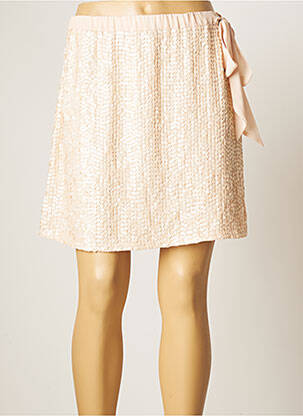 Fustă scurtă talie înaltă roz TWINSET femme