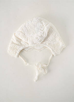 Pălărie alb LES PETITS INCLASSABLES fată