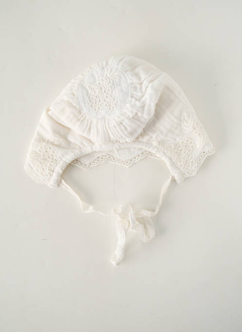 Pălărie alb LES PETITS INCLASSABLES fată