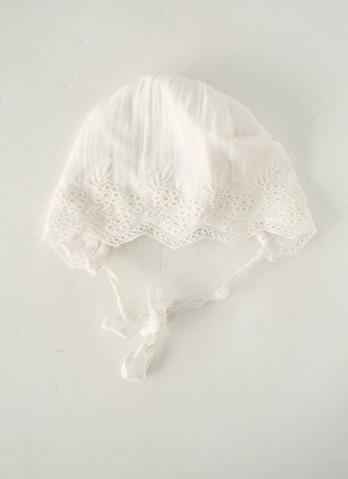 Pălărie alb LES PETITS INCLASSABLES fată