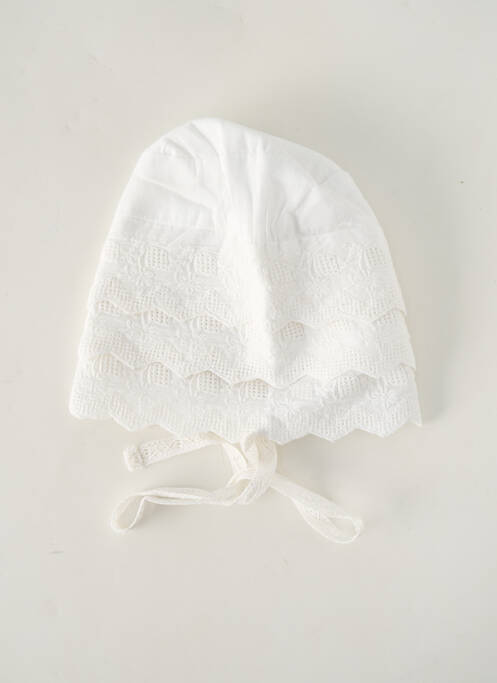 Pălărie alb LES PETITS INCLASSABLES fată