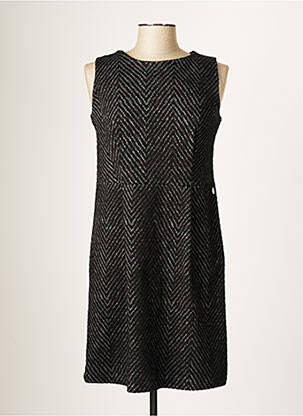 Rochie midi fără mâneci fără mâneci negru BLANC BOHEME femeie