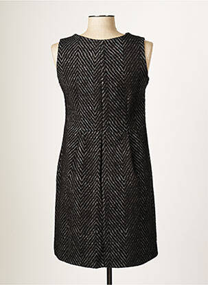Rochie midi fără mâneci fără mâneci negru BLANC BOHEME femeie
