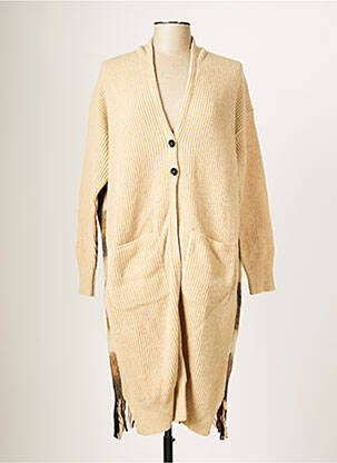 Vestă cu mâneci lungi bej BLANC BOHEME femeie