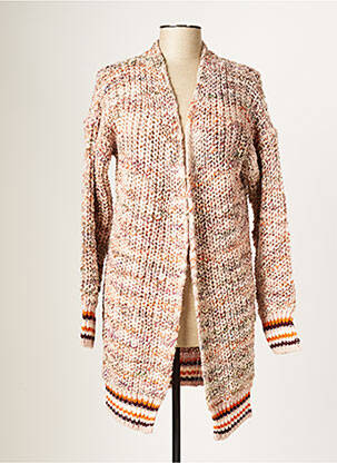 Vestă cu mâneci lungi roz BLANC BOHEME femeie