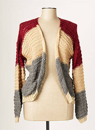 Vestă cu mâneci lungi bej BLANC BOHEME femeie