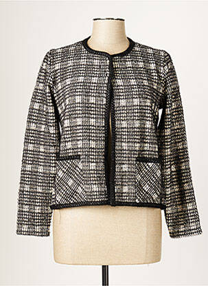 Jachete elegante buzunare negru BLANC BOHEME femeie