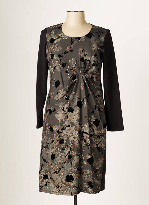 Rochie midi negru BLANC BOHEME femeie