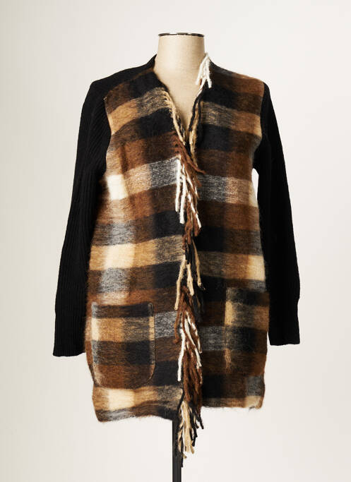 Vestă cu mâneci lungi negru BLANC BOHEME femeie