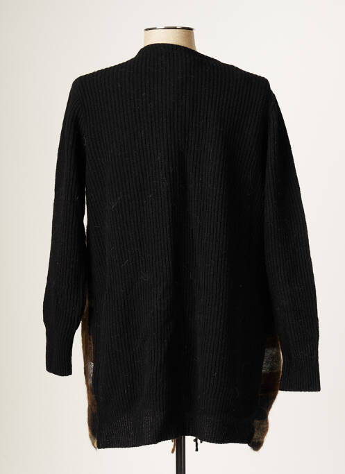 Vestă cu mâneci lungi negru BLANC BOHEME femeie