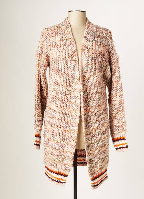 Vestă cu mâneci lungi roz BLANC BOHEME femeie