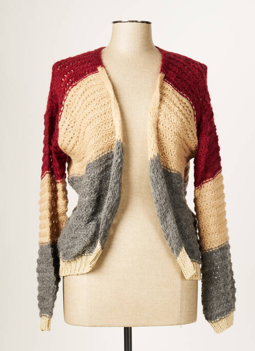 Vestă cu mâneci lungi bej BLANC BOHEME femeie