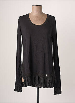 Top negru BLANC BOHEME femeie