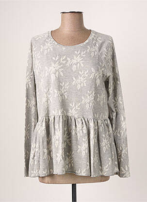 Tricou gri BLANC BOHEME femeie