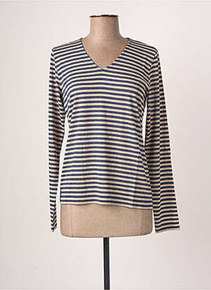 Top albastru BLANC BOHEME femeie