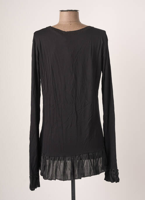 Top negru BLANC BOHEME femeie