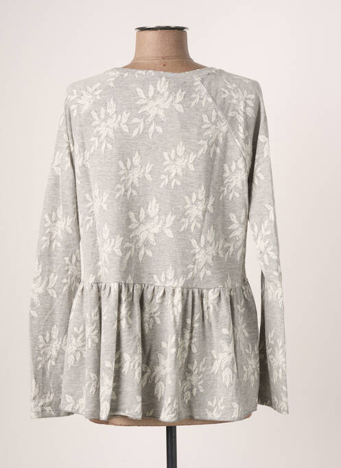 Tricou gri BLANC BOHEME femeie