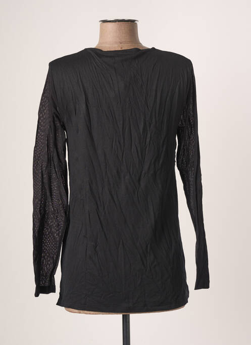 Top negru BLANC BOHEME femeie