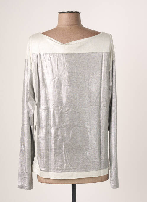 Tricou gri BLANC BOHEME femeie