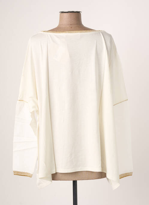 Top alb BLANC BOHEME femeie