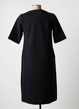 Rochie midi mâneci 3/4 mâneci 3/4 negru BLANC BOHEME femeie