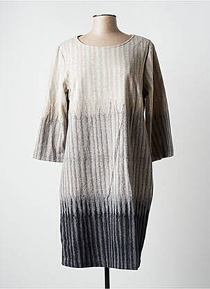 Rochie midi bej BLANC BOHEME femeie