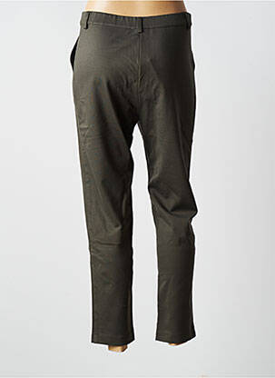 Pantalon 7/8 elasticitate mărime normală verde BLANC BOHEME femeie