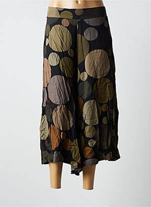 Pantalon trei sferturi negru BLANC BOHEME femeie