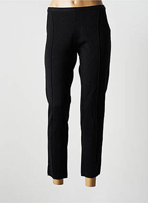 Pantalon 7/8 elasticitate mărime normală negru BLANC BOHEME femeie