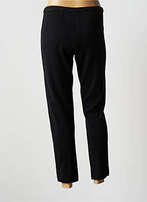 Pantalon 7/8 elasticitate mărime normală negru BLANC BOHEME femeie