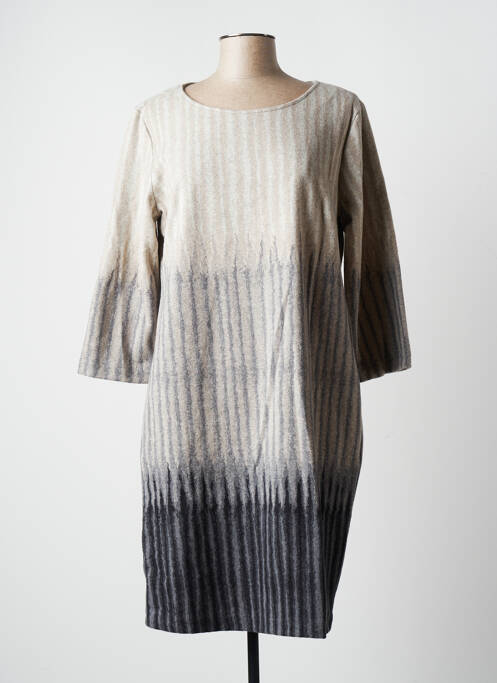 Rochie midi bej BLANC BOHEME femeie