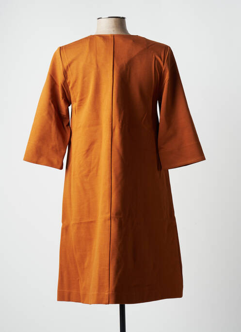 Rochie midi maro BLANC BOHEME femeie