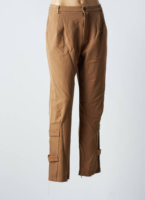 Pantalon drept maro BLANC BOHEME femeie