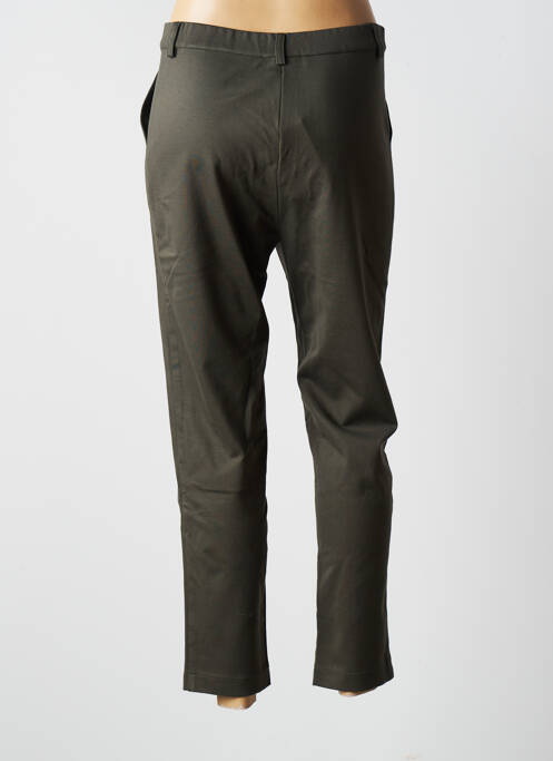 Pantalon 7/8 verde BLANC BOHEME femeie