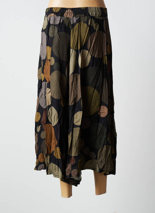 Pantalon trei sferturi negru BLANC BOHEME femeie