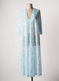 Rochie midi imprimeu floral mâneci 3/4 albastru MOLLY BRACKEN femeie