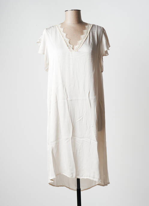 Rochie midi bej NEW STYLE femeie