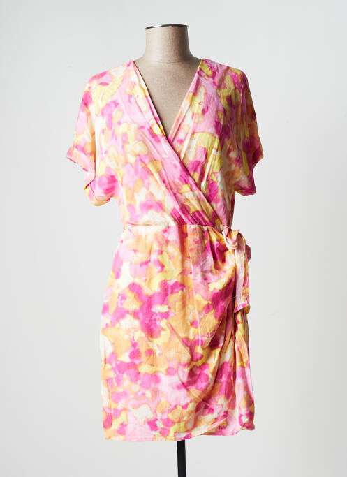 Rochie midi roz VERO MODA femeie