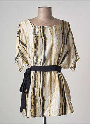 Tunică mâneci scurte bej SKATÏE femeie