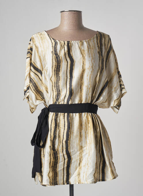 Tunică mâneci scurte bej SKATÏE femeie