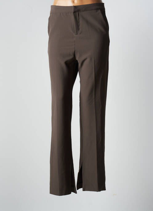 Pantalon drept maro GRACE & MILA femeie