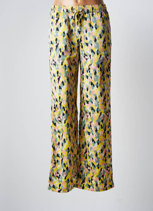 Pantalon larg galben VILA femeie