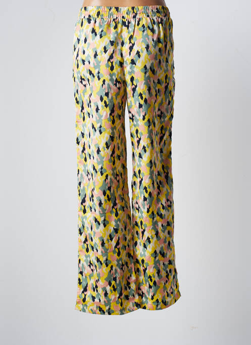 Pantalon larg galben VILA femeie