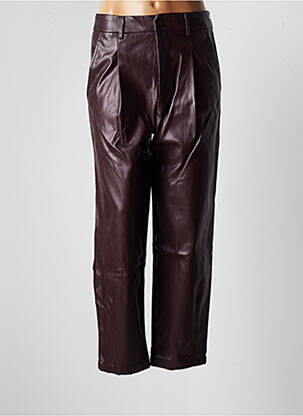 Pantalon drept roșu F.A.M. femeie