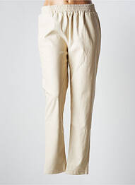 Pantalon slim talie elastică talie înaltă bej NOT YOUR GIRL femeie