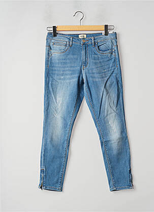 Blugi skinny efect uzat decolorat mărime normală albastru ONLY femeie