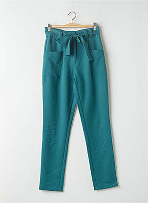 Pantalon slim verde VILA femeie