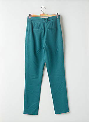 Pantalon slim elasticitate talie înaltă verde VILA femeie