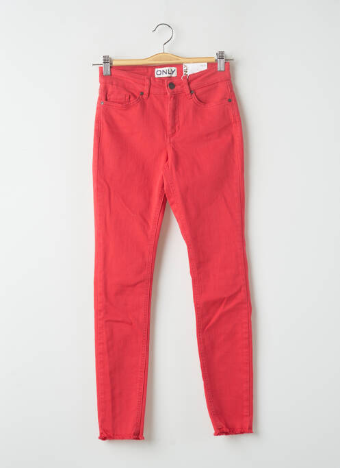 Pantalon slim roz ONLY femeie