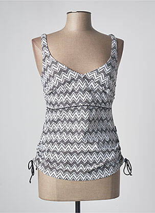 Tankini imprimeu fantezie alb ROSA FAIA femeie